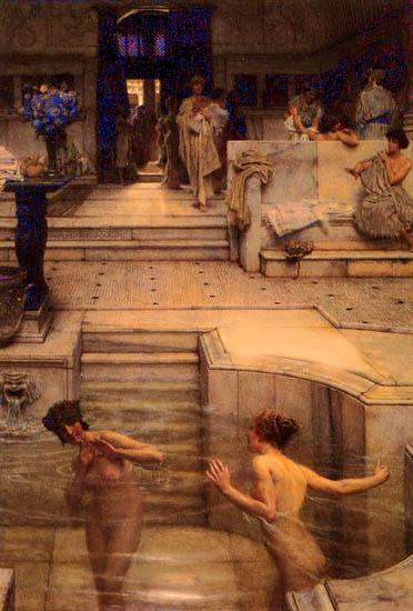 Sir Lawrence Alma-Tadema,OM.RA,RWS A Favourite Custom oil painting image
